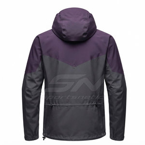 Veste d'extérieur résistante au vent pour homme, à capuche, légère, respirante, fermeture éclair intégrale, randonnée, trekking, aventure - Product Image 2