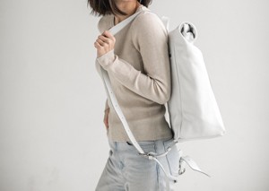 City Explorer <b>Leather</b> Roll Top <b>Backpack</b> Durable Rucksack For Urban Discovery Real <b>Leather</b> Laptop Bag LRTB-0178C - Product Image 4