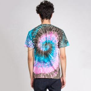 เสื้อยืดกีฬามัดย้อมย้อมหลากสีสำหรับผู้ชายเสื้อยืดมัดย้อมสำหรับใส่เล่นกีฬาฤดูร้อนตามสั่ง - Product Image 6