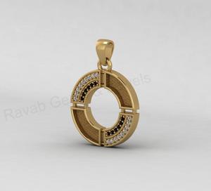 Luxury 18K Gold Plated 925 Silver Geometric Wheel Blank Bezel Charm Pendant Halo CZ Setting Resin Filling Keepsake DIY Jewelry - Product Image 1