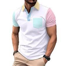 Polo pour homme, Micah Corporation Apparel, T-shirt à bordures contrastées, Polo piqué en gros, Vêtements de golf coupe ajustée - Product Image 3