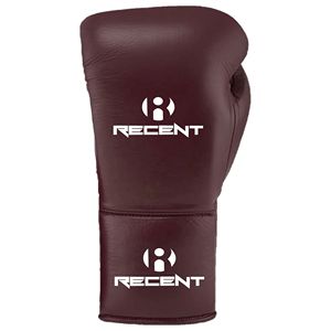 Gants de boxe récents en PU à lacets, pour adultes, couleur bordeaux, pour l'entraînement, le sparring et la lutte - Product Image 2