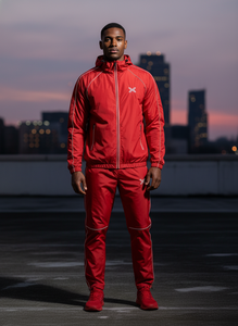 OEM Custom Nylon Windbreaker Set Men's Streetwear Outerwear with Fashion Design <b>Wind</b> <b>Breaker</b> Track Suit - Product Image 2