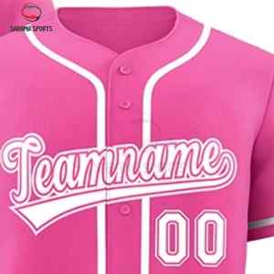 Fashion Casual Street Style Baseball Jerseys Custom OEM Factory Lightweight Durable Breathable Short Sleeve - Product Image 2