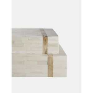 Caja de Almacenamiento Decorativa con Incrustaciones de Hueso Natural, Contenedor para Joyas y Frutos Secos, Hecho a Mano por Artesanos, Venta al Por Mayor - Product Image 5