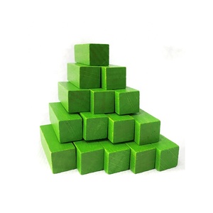 GD 3เซนติเมตรสี่เหลี่ยมผืนผ้า Sticks ไม้สีเขียวอ่อนเด็กของเล่นการเรียนการสอนแท่งไม้ - Product Image 3