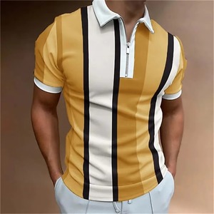 Vêtements de golf pour hommes, design OEM, performance, luxe, haute qualité, tricotés, 100% coton, impression numérique intégrale, pour chemise de golf - Product Image 2