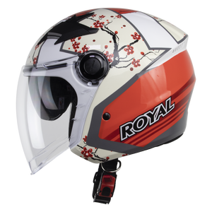 Meilleur vendeur du fabricant vietnamien Casque de moto M268-2K Royal Open Face certifié DOT Coque ABS intégrée - Product Image 2