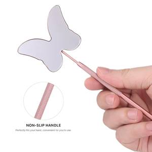 Pinzas de Metal Color Oro Rosa para Extensión de Pestañas, Herramienta de Belleza - Product Image 3