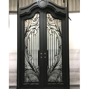Porte d'entrée blindée en acier sur mesure, extérieure, sécurisée, étanche, usage commercial, durable, battante, en métal, garantie 3 ans, style postmoderne - Product Image 3