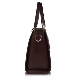 2024 European and American Retro Shoulder Bucket Messenger Bag <b>Soft</b> PU <b>Handbag</b> Zipper Closure Polyester Lining Women's - Product Image 3