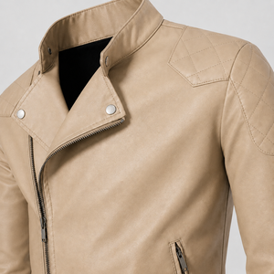 High Quality <b>Men</b> Fashion Casual <b>Jacket</b> With Stand Neck Collar Front Zip Closure And <b>Smart</b> Slim Fit Regular Sleeve - Product Image 4