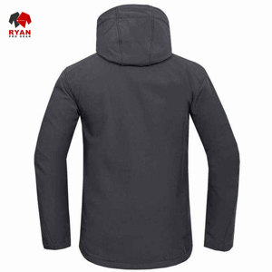 แจ็คเก็ตซอฟต์เชลล์ดีไซน์พิเศษสำหรับผู้ชายจาก Ryan Pro Gear เนื้อผ้านุ่มสบาย ปิดด้วยซิป พร้อมโลโก้แบบกำหนดเอง เหมาะสำหรับสวมใส่ลำลอง - Product Image 5