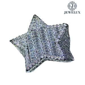 Best Quality Elegant Fashion <b>Ring</b> Unisex Luxury Jewelry IGI Certified <b>925</b> <b>Silver</b> 18K Gold Plated Wedding Engagement Gift Best - Product Image 1