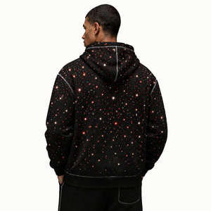 Sweat-shirts personnalisés avec strass, coton lourd 400 GSM, coupe oversize à épaules tombantes, pull pour homme, vente en gros directe d'usine - Product Image 3