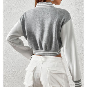 Chaqueta Varsity Corta de Diseño Superior para Mujer, Precio al por Mayor, Chaqueta Varsity Corta de Moda para Mujer a Precio Económico - Product Image 2