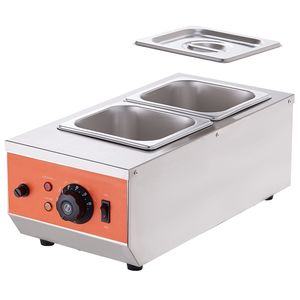 Máquina Templadora de Chocolate Eléctrica Comercial de Acero Inoxidable de 9 Libras, 2 Tanques, Olla para Derretir Chocolate, Herramienta para Repostería - Product Image 2