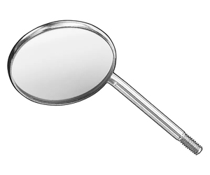 Miroir buccal dentaire manuel de haute qualité, design personnalisé, réutilisable, en acier inoxydable, pour le contrôle des dents, avec logo CE - Product Image 2