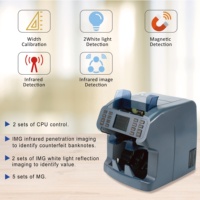 H-8900 Mesin Penghitung Uang Multi-Mata Uang 2-Kantong dengan Deteksi UV/Magnetik/Inframerah, Detektor Uang Kelas Bisnis, Pemilah Uang Kertas