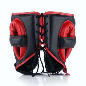 Professional Fly Boxing Training Head Guard Durable Leather Safety Guard Fly Boxing Head Guards <b>Face</b> Protective Gears Unisex - Product Image 3
