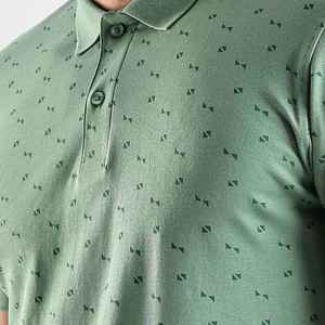 เสื้อเจอร์ซีย์ผู้ชาย ผ้าสัมผัสนุ่ม แห้งเร็ว สีพื้น แขนสั้น ทรงหลวม โลโก้ด้านหน้า สำหรับใส่เที่ยวแบบสบายๆ ใช้ได้ทุกวัน - Product Image 6