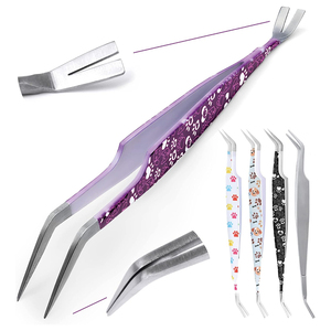 Removedores de Garrapatas 2 en 1 para Perros y Gatos con Acabado de Arena Personalizado, Herramientas de Acero Inoxidable con Punta Puntiaguda de 14.4 cm para Eliminar Garrapatas de Animales - Product Image 1
