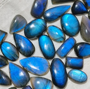 Cabujón de Labradorita Azul Flash, Gema Suelta Natural Pulida con Juego de Color para Fabricación de Joyas, Venta al por Mayor a Granel - Product Image 6