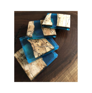 Posavasos Clásicos de Madera Epoxi y Tapetes Decorativos de Resina para el Hogar u Oficina, para Comodidad y Estilo - Product Image 2