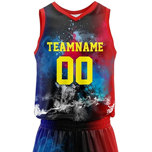 Uniformes de Baloncesto Sublimados Personalizados de Secado Rápido, Conjuntos de Camiseta y Pantalones Cortos de Baloncesto, Diseño Personalizado - Product Image 4