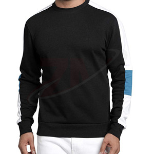Sudadera de punto casual de corte regular para otoño, 100% poliéster, cuello redondo, con bloques de color para hombre - Product Image 4