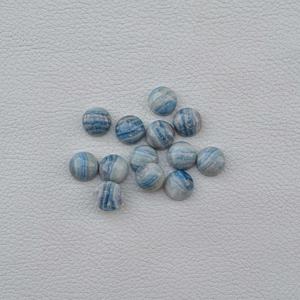 Cabochon rond en rhodochrosite bleue naturelle de 4 mm, 6 mm, 8 mm, 10 mm pour bijoux en argent, accessoires de bricolage, taille personnalisée disponible - Product Image 3