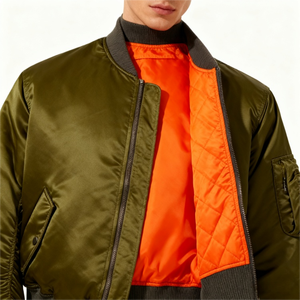 <b>Lightweight</b> <b>Men</b>’s Bomber <b>Jacket</b> with Comfortable Fabric and Premium Stitching Details - Product Image 3