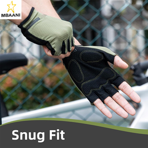 Guantes de Ciclismo para Hombre y Mujer - Guantes de Bicicleta Transpirables de Medio Dedo - Guantes Acolchados con Absorción de Impactos para Ciclismo y Entrenamiento - Product Image 5