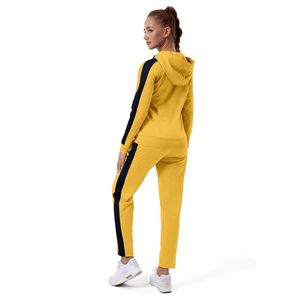 Custom Logo Unisex Casual Athletic Breathable Spring Lightweight Elastic Waist Full Zipper <b>Plaid</b> Jogging Hoodie <b>Pants</b> Sweatsuit - Product Image 4