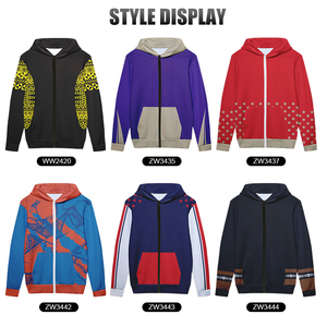 เสื้อแจ็คเก็ตผู้ชายแบบขายส่ง ปรับแต่งได้ตามต้องการ สำหรับฤดูใบไม้ร่วง มีซิป ปักลาย 3 มิติ พิมพ์ลายแบบ Sublimation ทั้งตัว กันลม ระบายอากาศได้ดี เป็นมิตรต่อสิ่งแวดล้อม ผลิตจากผ้าฟลีซ - Product Image 3