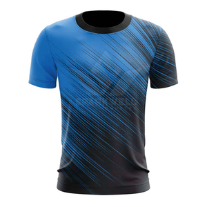 Camiseta de Fútbol a Rayas Rojas y Negras para Hombre, Cuello Redondo, Manga Corta, Sublimada, Impresa, Absorbente de Humedad, Ajuste Atlético, Personalizada con el Logotipo del Equipo en la Parte Delantera - Product Image 5