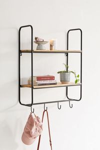 Solid Wood <b>Wall</b> <b>Shelves</b> Floating Wooden <b>Wall</b> <b>Mounted</b> <b>Shelf</b> Set Space Saving Storage Display <b>Shelves</b> for Living Room Bedroom - Product Image 5