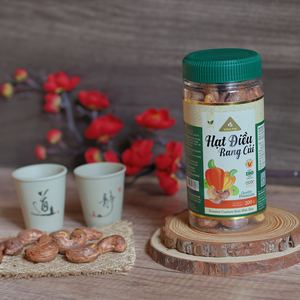 Nueces de Anacardo Tostadas sin Cáscara, Orgánicas de Vietnam, Certificadas ISO, Premium, W180, en Frasco de 200g - Suministro Directo de Fábrica - Product Image 1