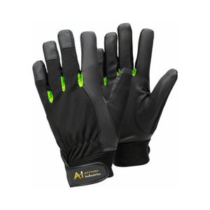 Gants d'équitation en cuir de haute qualité à doigts entiers avec fermeture auto-agrippante pour hommes, sports équestres d'hiver - Product Image 1