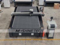 Machine de découpe CNC à haute précision Jinan M-SHINE MS1625 à couteau oscillant pour matériaux flexibles non métalliques