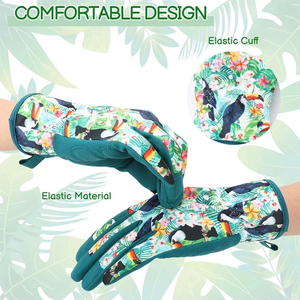 Gant de jardinage en cuir de vachette pleine fleur de haute qualité, résistant à la chaleur et aux étincelles, protection individuelle, usage intensif - Product Image 3