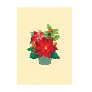 Wholesale 3D Pop Up Card Red Poinsettias Christmas, Vietnam Manufacturer 3D Handmade Greeting Card Paper <b>Gift</b> Souvenir For Noel - Product Image 5