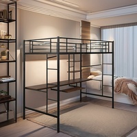 Cama Litera Reclinable de Estilo Moderno y Alta Calidad, Estructura de Metal y Hierro, Tapicería de Algodón Plateado, Muebles de Dormitorio para Adultos y Estudiantes