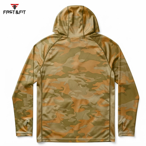 Long Sleeve Sun Protection <b>Lightweight</b> Outdoor Hiking Fishing Custom Quick Dry Polyester Sublimated Fishing <b>Hoodie</b> - Product Image 5