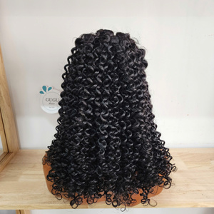 Perruque à fermeture en dentelle en cheveux humains, qualité vierge, vietnamienne, bouclée crépue, 18 pouces, densité 180%-250%, Gugu Hair - Product Image 1