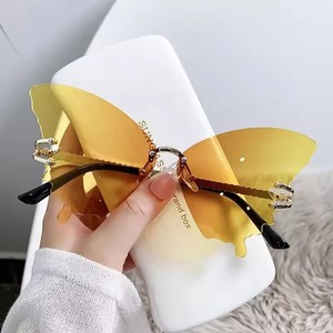 Gafas de Sol de Mariposa Grandes Sin Montura 2024, Gafas de Sol de Diseñador de Moda para Fiesta, Gafas de Sol de Lujo para Mujer - Product Image 5