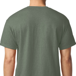 Camiseta para Hombre, Color Verde Jaspeado, Personalizada, de Algodón, Manga Corta, Cuello Redondo, Prenda Lisa para Venta al Por Mayor - Product Image 5