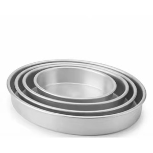 <b>Baking</b> pan dark grey carbon steel nested round cake pans <b>set</b> for layer birthday cakes and kitchen <b>baking</b> pan - Product Image 3