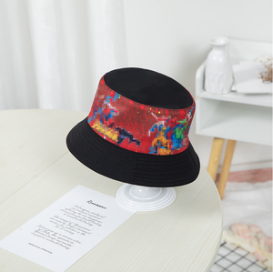 Unisex Washed Hand Embroidery Solid Adjustable Bucket Hat Nylon Non-Woven Casual Spring Summer Adult 56-58CM - Product Image 2