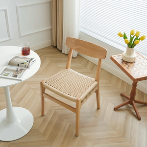 Chaise de salle à manger en rotin et bois de frêne Nam Viet - Product Image 6
